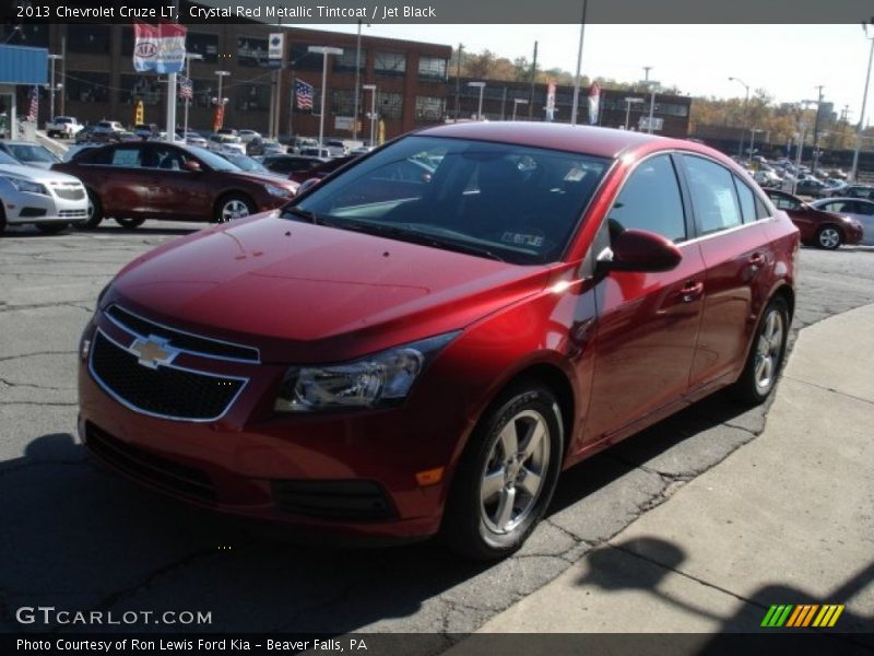 Crystal Red Metallic Tintcoat / Jet Black 2013 Chevrolet Cruze LT