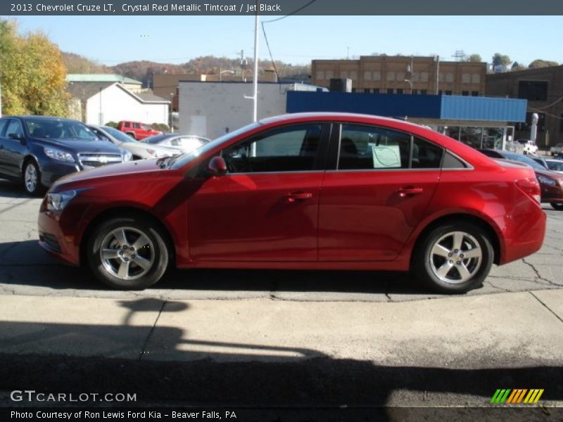 Crystal Red Metallic Tintcoat / Jet Black 2013 Chevrolet Cruze LT