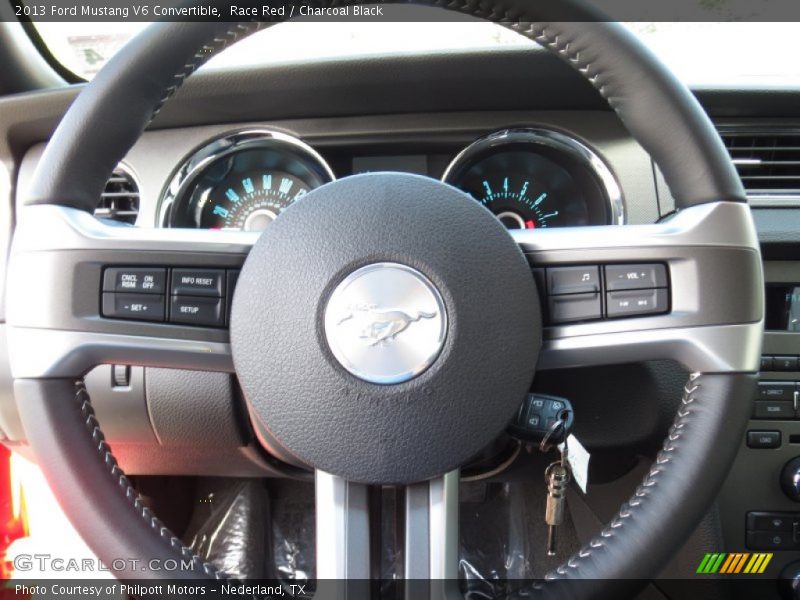 Race Red / Charcoal Black 2013 Ford Mustang V6 Convertible