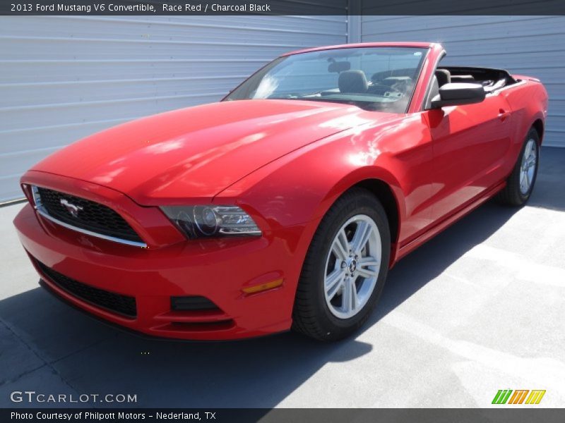 Race Red / Charcoal Black 2013 Ford Mustang V6 Convertible