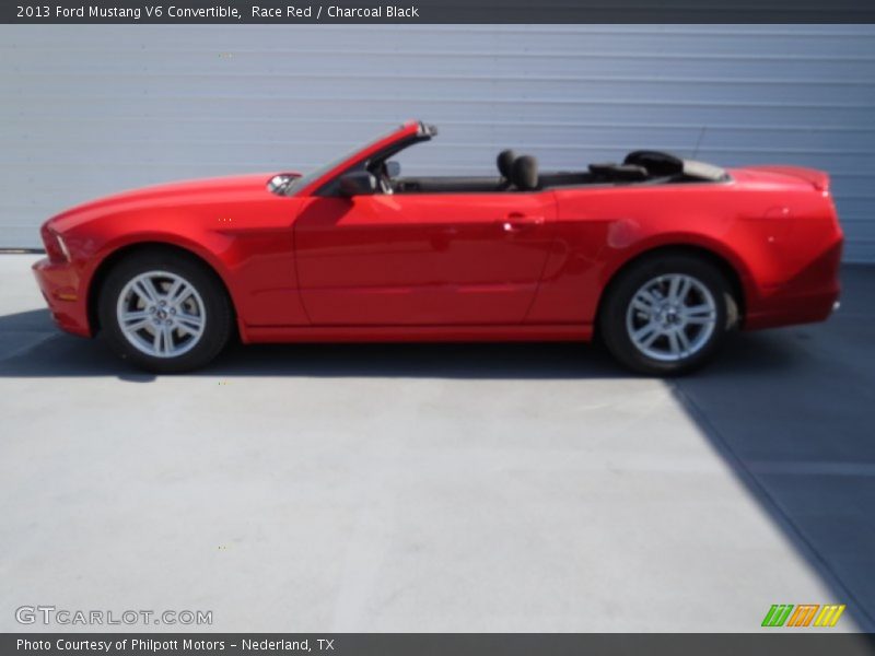 Race Red / Charcoal Black 2013 Ford Mustang V6 Convertible