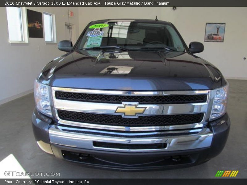 Taupe Gray Metallic / Dark Titanium 2010 Chevrolet Silverado 1500 LS Extended Cab 4x4