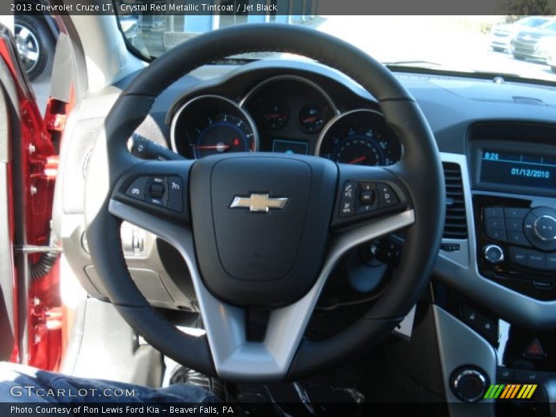 Crystal Red Metallic Tintcoat / Jet Black 2013 Chevrolet Cruze LT