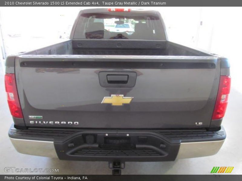 Taupe Gray Metallic / Dark Titanium 2010 Chevrolet Silverado 1500 LS Extended Cab 4x4