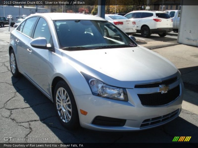 Silver Ice Metallic / Jet Black 2013 Chevrolet Cruze ECO