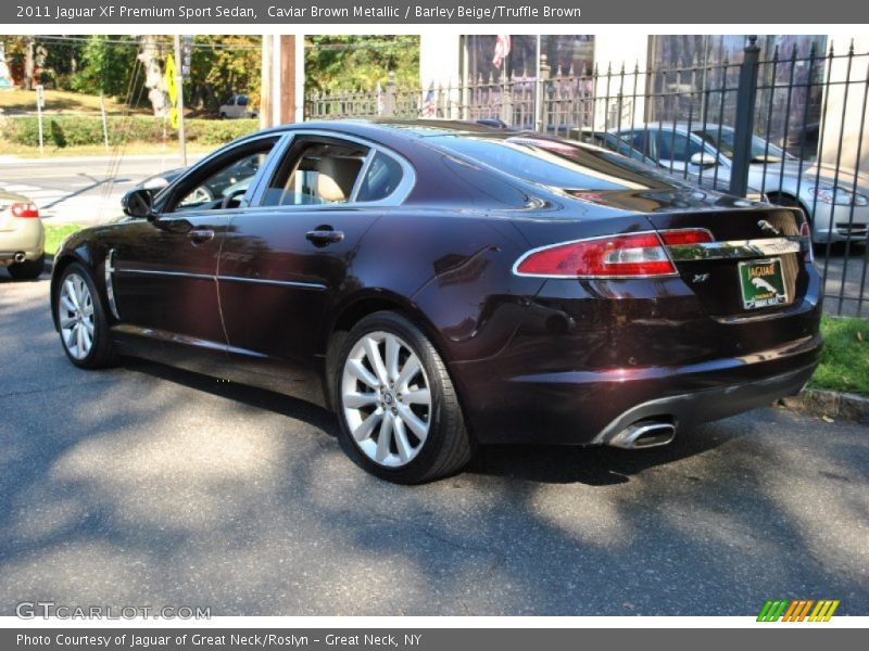 Caviar Brown Metallic / Barley Beige/Truffle Brown 2011 Jaguar XF Premium Sport Sedan