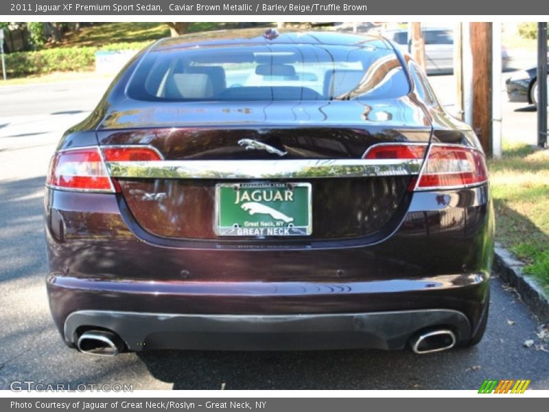 Caviar Brown Metallic / Barley Beige/Truffle Brown 2011 Jaguar XF Premium Sport Sedan