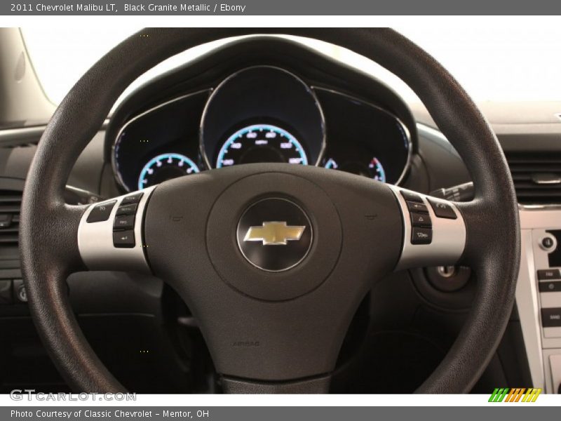 Black Granite Metallic / Ebony 2011 Chevrolet Malibu LT