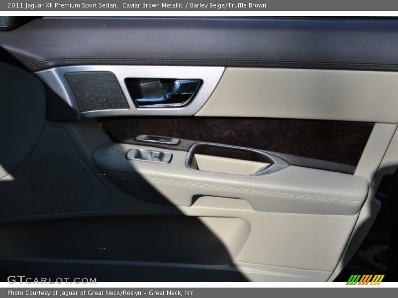 Caviar Brown Metallic / Barley Beige/Truffle Brown 2011 Jaguar XF Premium Sport Sedan