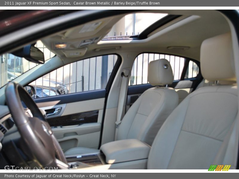 Caviar Brown Metallic / Barley Beige/Truffle Brown 2011 Jaguar XF Premium Sport Sedan