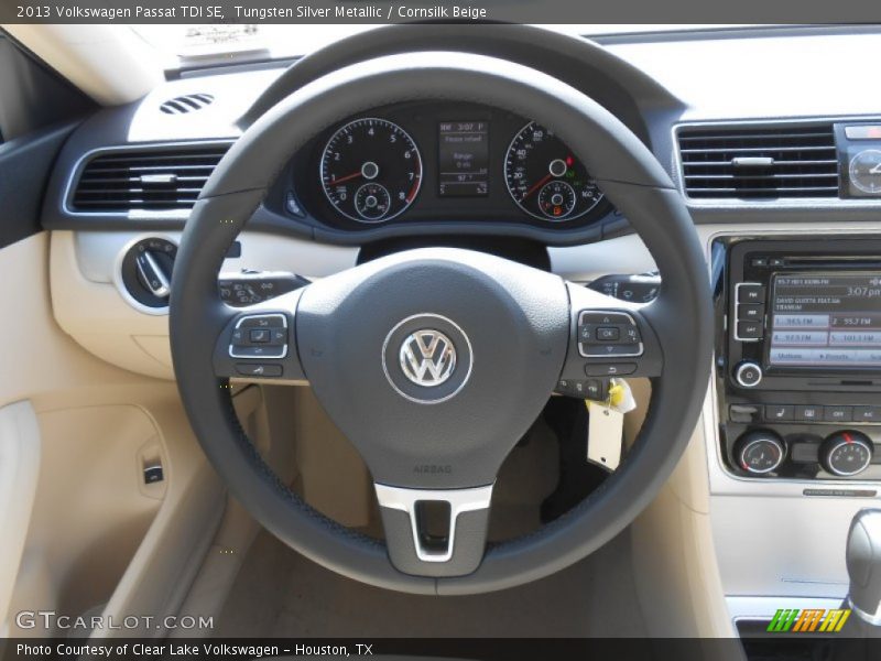 Tungsten Silver Metallic / Cornsilk Beige 2013 Volkswagen Passat TDI SE