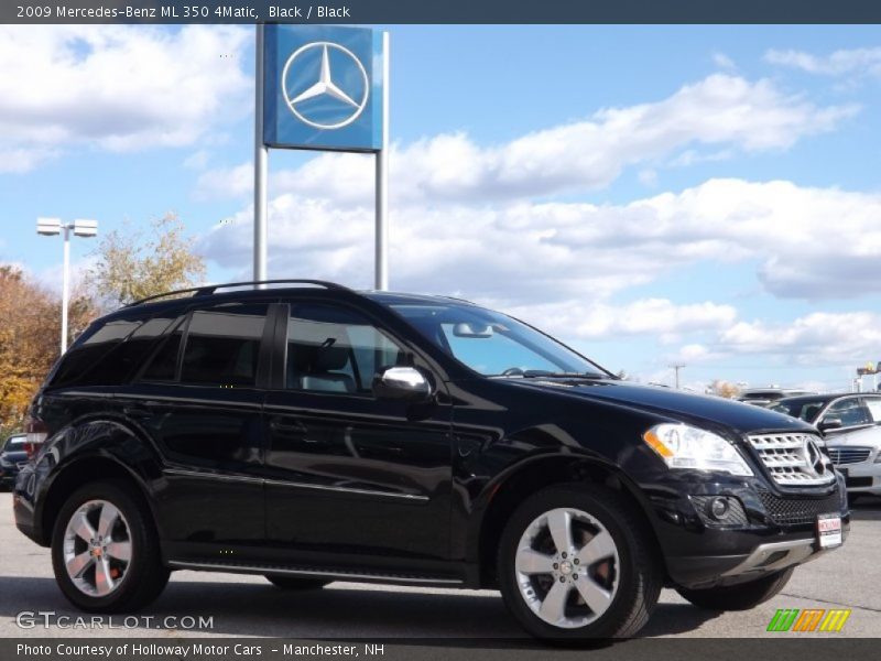 Black / Black 2009 Mercedes-Benz ML 350 4Matic