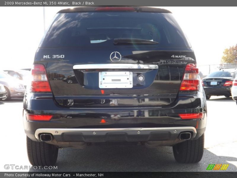 Black / Black 2009 Mercedes-Benz ML 350 4Matic