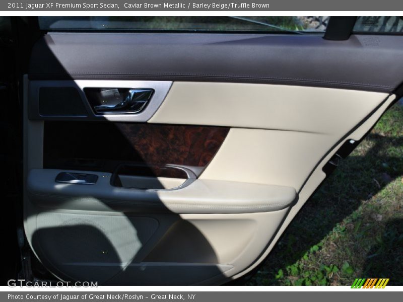 Caviar Brown Metallic / Barley Beige/Truffle Brown 2011 Jaguar XF Premium Sport Sedan