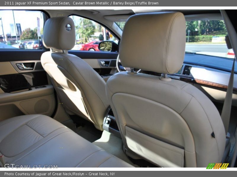 Caviar Brown Metallic / Barley Beige/Truffle Brown 2011 Jaguar XF Premium Sport Sedan