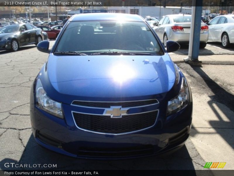 Blue Topaz Metallic / Jet Black 2013 Chevrolet Cruze LT