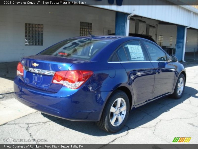 Blue Topaz Metallic / Jet Black 2013 Chevrolet Cruze LT