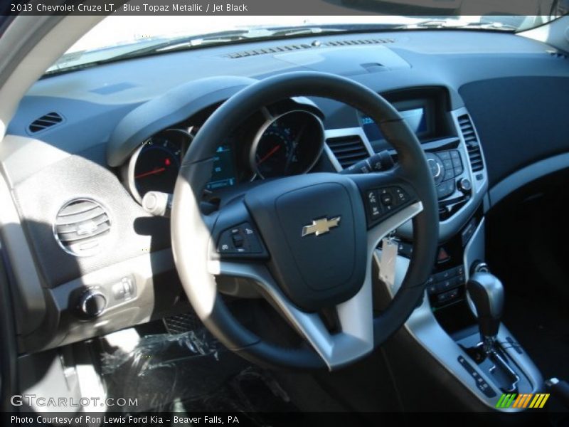 Blue Topaz Metallic / Jet Black 2013 Chevrolet Cruze LT