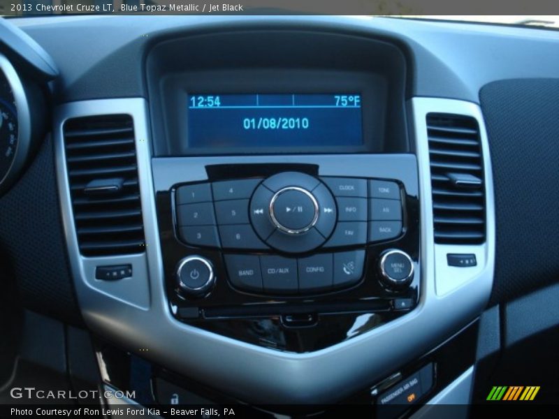 Blue Topaz Metallic / Jet Black 2013 Chevrolet Cruze LT