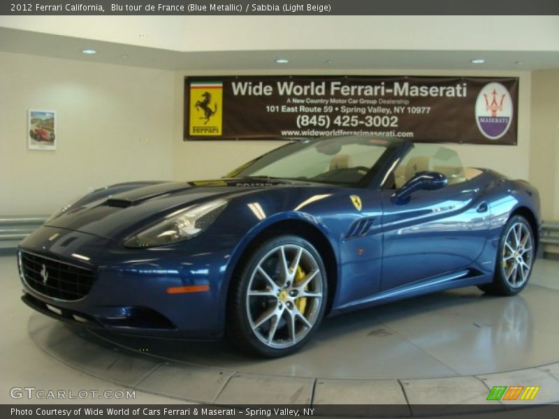 Blu tour de France (Blue Metallic) / Sabbia (Light Beige) 2012 Ferrari California