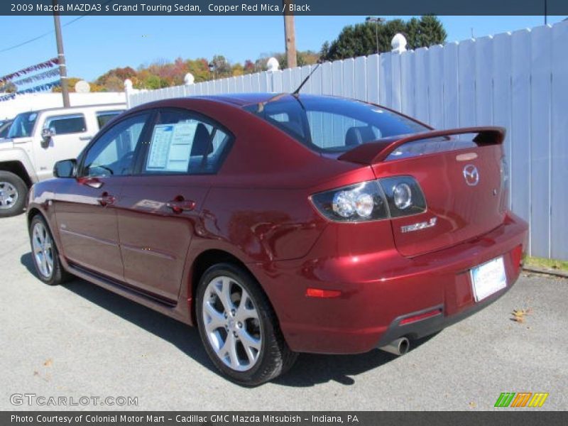 Copper Red Mica / Black 2009 Mazda MAZDA3 s Grand Touring Sedan
