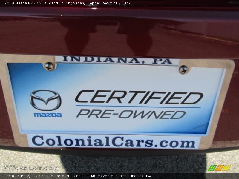 Copper Red Mica / Black 2009 Mazda MAZDA3 s Grand Touring Sedan