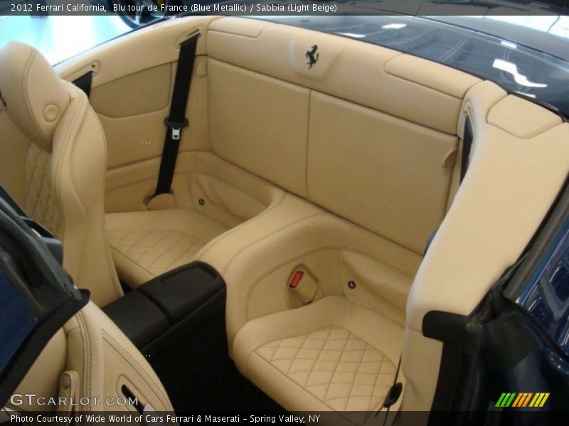 Rear Seat of 2012 California 