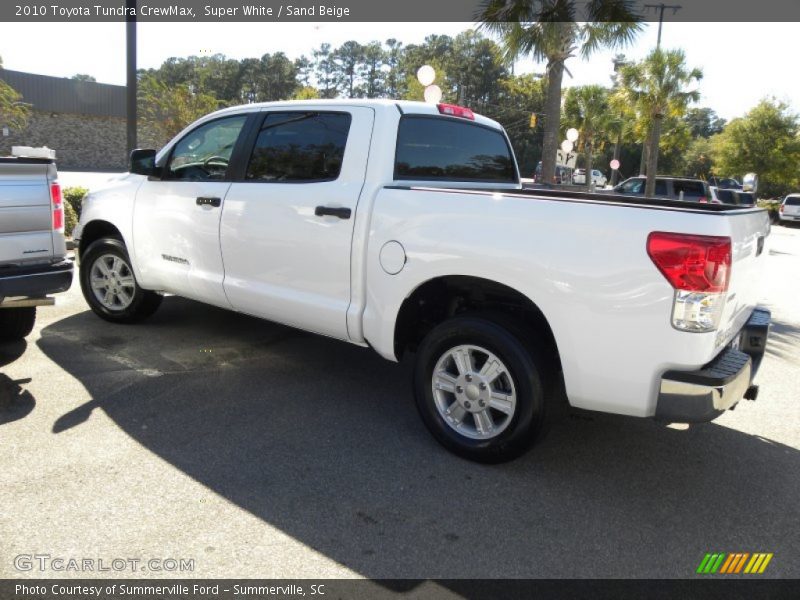 Super White / Sand Beige 2010 Toyota Tundra CrewMax