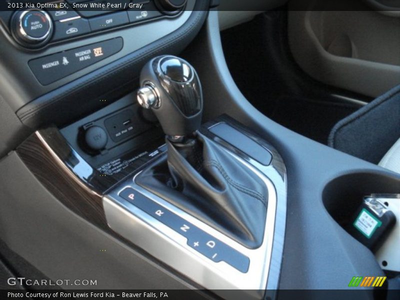 Snow White Pearl / Gray 2013 Kia Optima EX