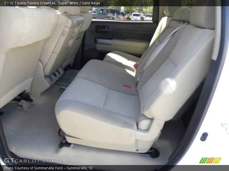 Super White / Sand Beige 2010 Toyota Tundra CrewMax