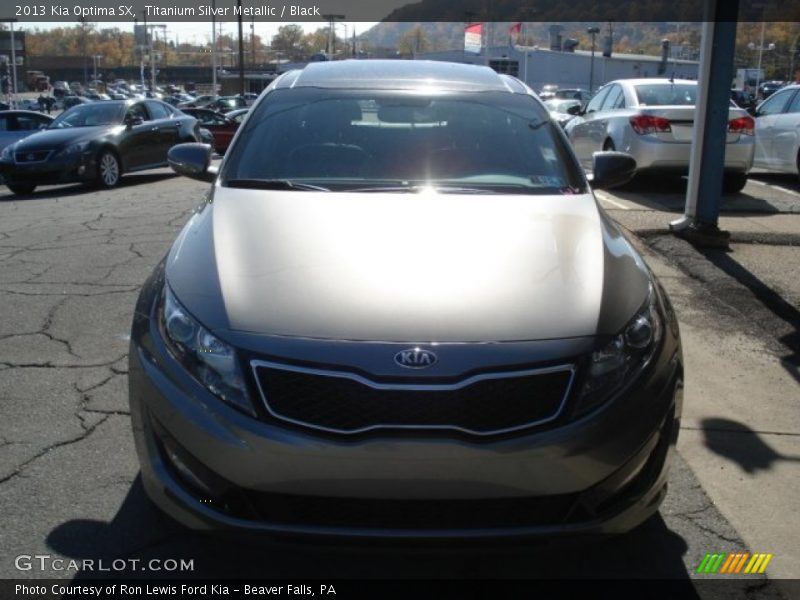 Titanium Silver Metallic / Black 2013 Kia Optima SX