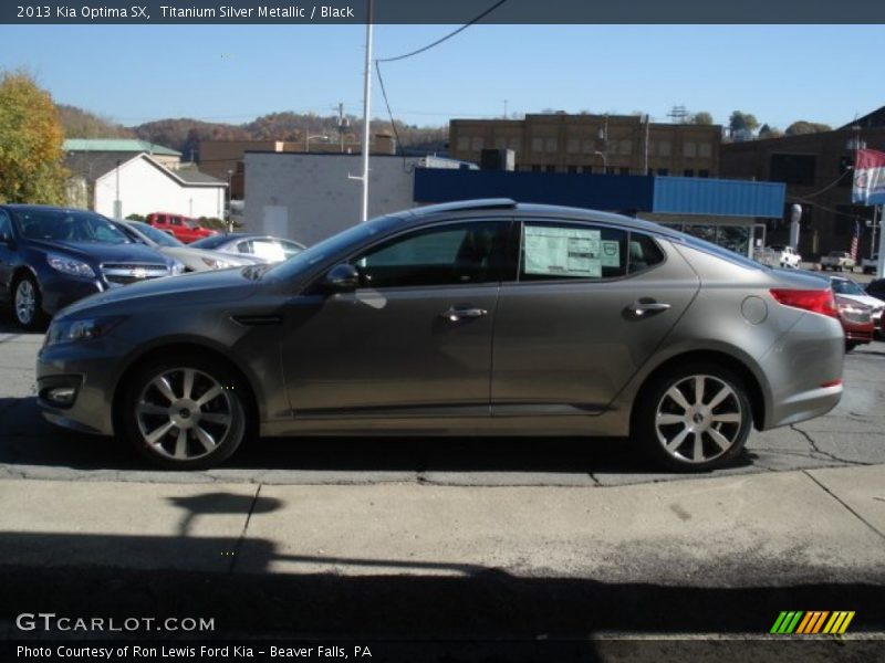 Titanium Silver Metallic / Black 2013 Kia Optima SX
