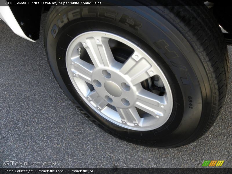 Super White / Sand Beige 2010 Toyota Tundra CrewMax