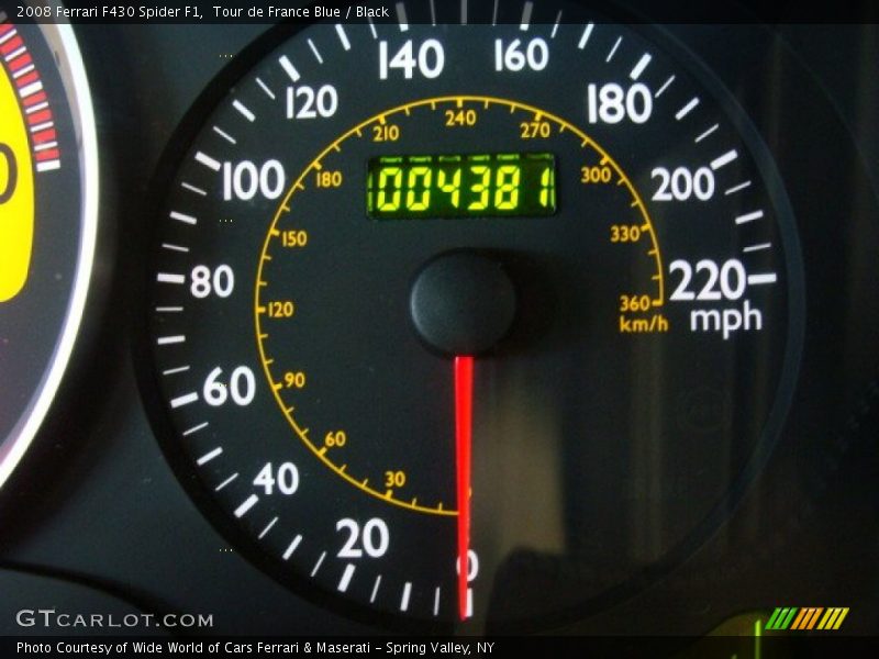  2008 F430 Spider F1 Spider F1 Gauges