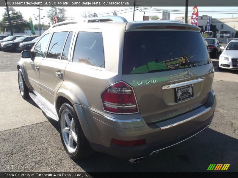 Sand Beige Metallic / Macadamia 2008 Mercedes-Benz GL 550 4Matic