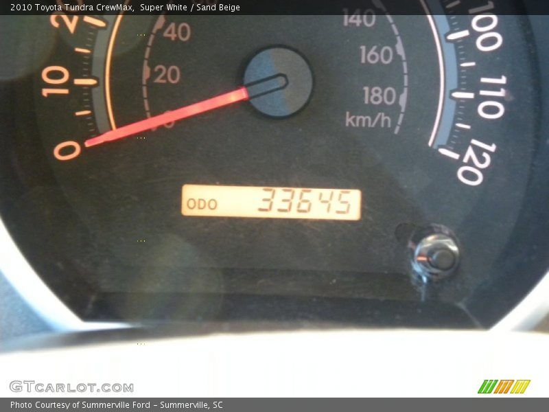 Super White / Sand Beige 2010 Toyota Tundra CrewMax