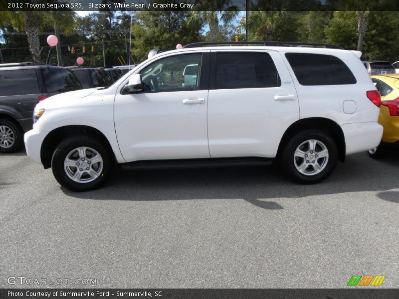 Blizzard White Pearl / Graphite Gray 2012 Toyota Sequoia SR5