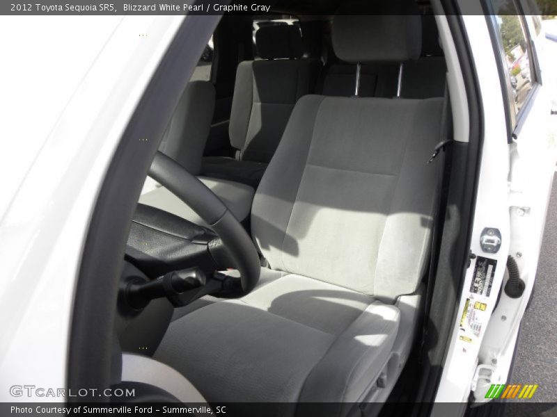 Blizzard White Pearl / Graphite Gray 2012 Toyota Sequoia SR5