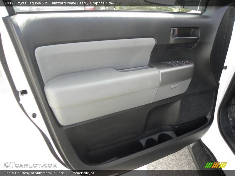 Blizzard White Pearl / Graphite Gray 2012 Toyota Sequoia SR5