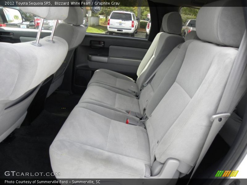 Blizzard White Pearl / Graphite Gray 2012 Toyota Sequoia SR5