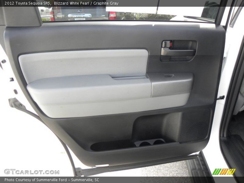 Blizzard White Pearl / Graphite Gray 2012 Toyota Sequoia SR5