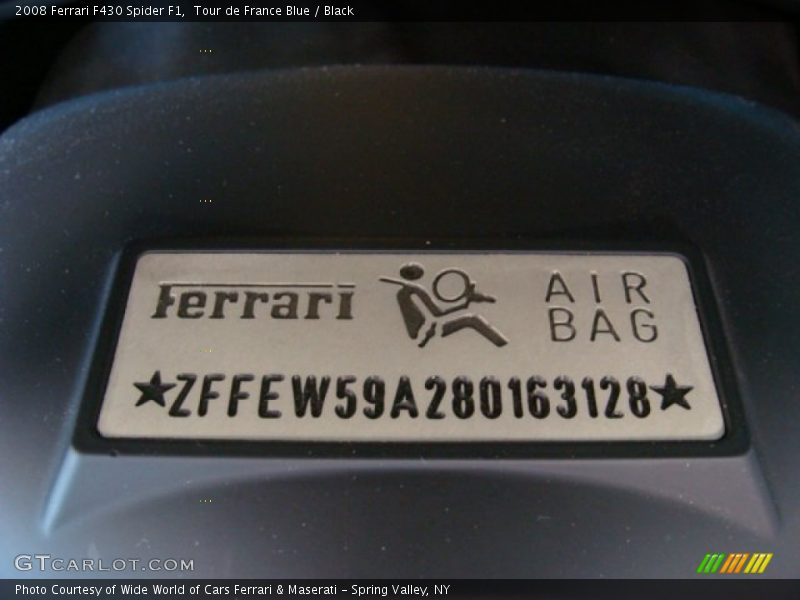 Tour de France Blue / Black 2008 Ferrari F430 Spider F1