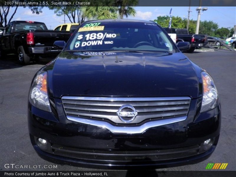 Super Black / Charcoal 2007 Nissan Altima 2.5 S
