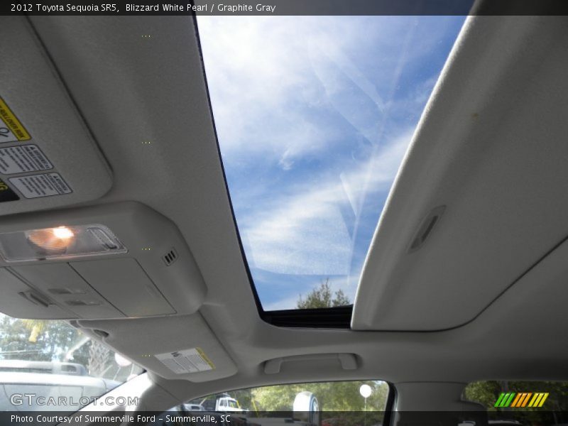 Blizzard White Pearl / Graphite Gray 2012 Toyota Sequoia SR5