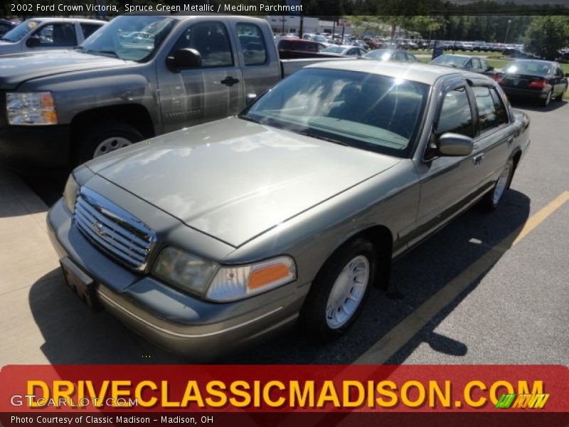 Spruce Green Metallic / Medium Parchment 2002 Ford Crown Victoria