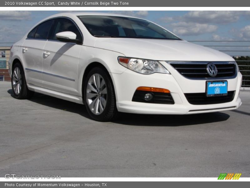 Candy White / Cornsilk Beige Two Tone 2010 Volkswagen CC Sport