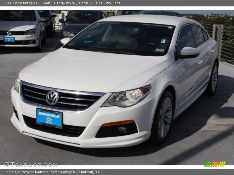 Candy White / Cornsilk Beige Two Tone 2010 Volkswagen CC Sport