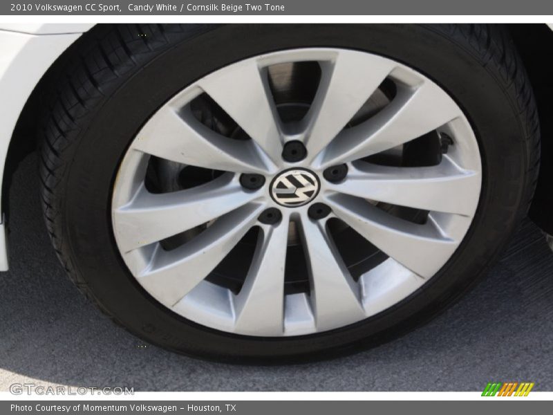 Candy White / Cornsilk Beige Two Tone 2010 Volkswagen CC Sport
