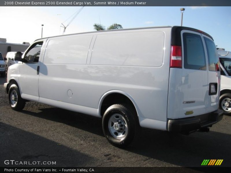Summit White / Medium Pewter 2008 Chevrolet Express 2500 Extended Cargo Van