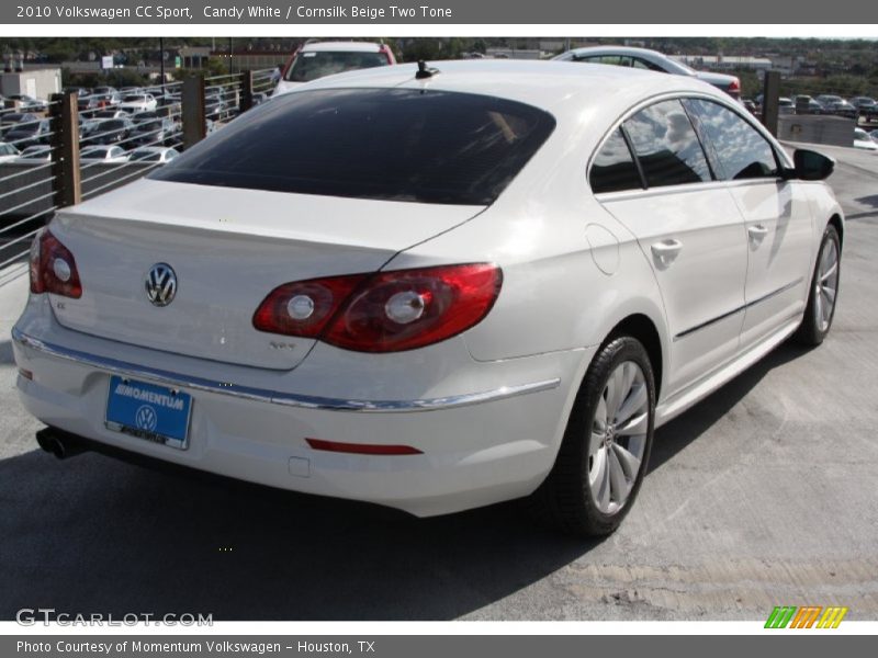 Candy White / Cornsilk Beige Two Tone 2010 Volkswagen CC Sport